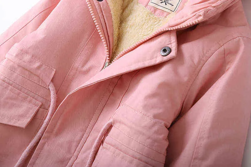 Vêtements pour enfants Vestes d'hiver Filles Garçons Swallowtail Sweat à capuche Garçon Veste matelassée en coton avec veste en coton épais en peluche pour 3-10 ans J220718