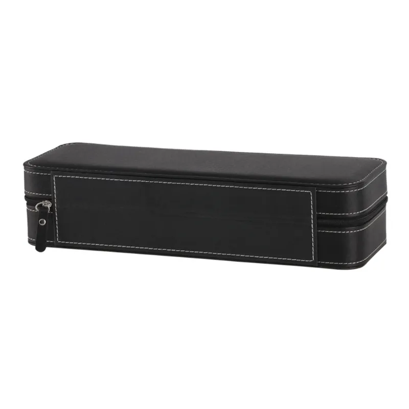 6 Slot Watch Box Portable Travel dragkedja Case Collector Storage Smycken 220624