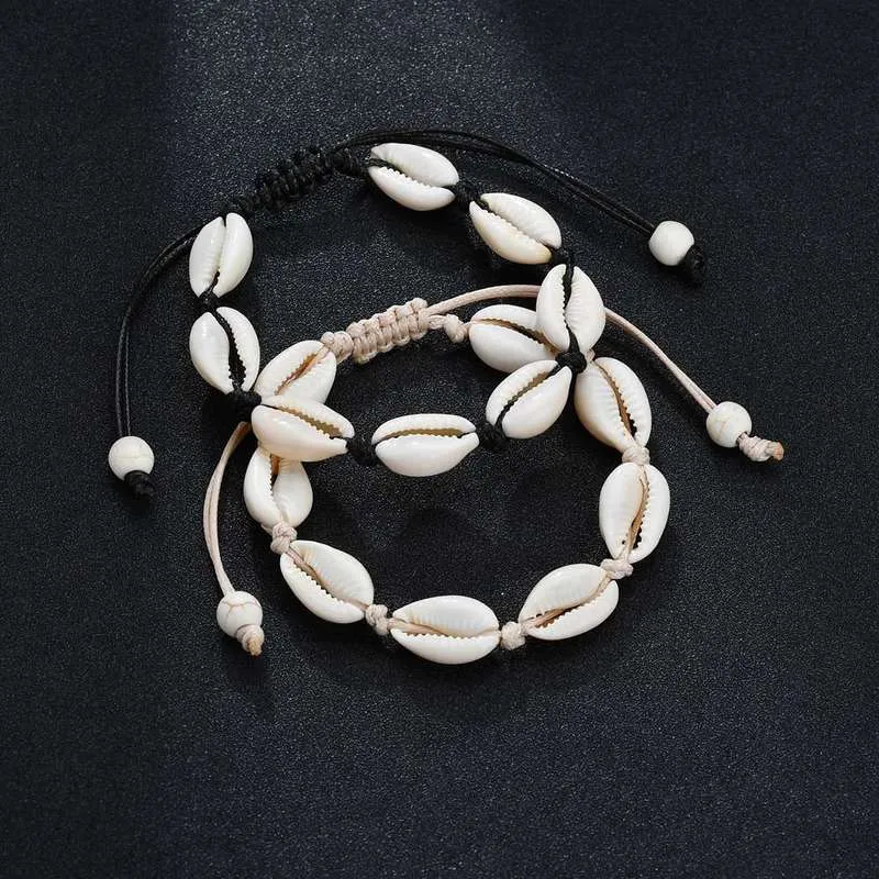 Bohemia Natural Shell ts for Women Foot Jewelry Summer Beach Barefoot Bracelet on Leg Chian Ankle Strap Accessories 220721