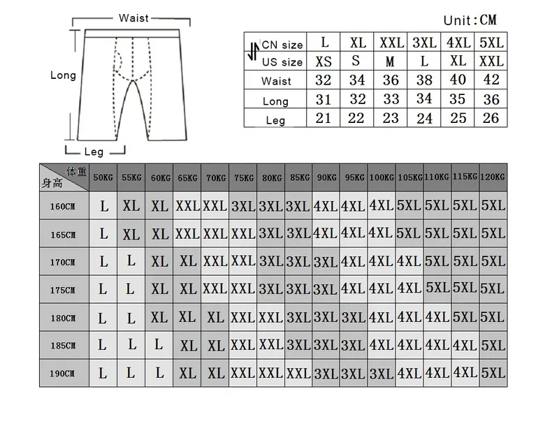 5 teile/los Unterhosen Männer Boxer Lange Höschen Unterwäsche Baumwolle Boxershorts Lose Unter Tragen Plus Größe boxer homme 220423