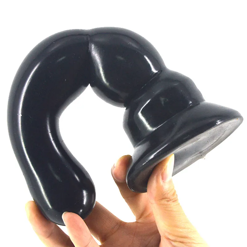 Lång silikon anal rumpa plug realistisk 3 pärla penis dildo manlig prostata massage erotisk sexig leksak för kvinnor par