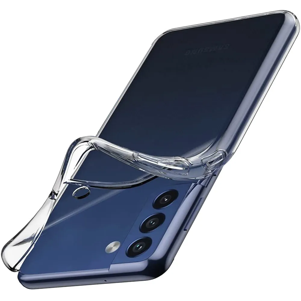 Étuis en Silicone transparent Ultra mince pour Samsung Galaxy S22 S21 S20 Note 10 Plus 20 Coque arrière souple souple Fundas Coque