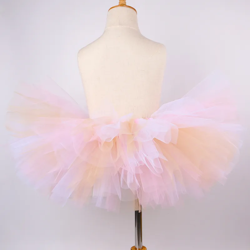 Filles lapin Tutu jupe tenue Halloween fête lapin de Pâques Costume bébé fille ensemble mignon moelleux Tulle jupes pour enfants 0-14Y 220326