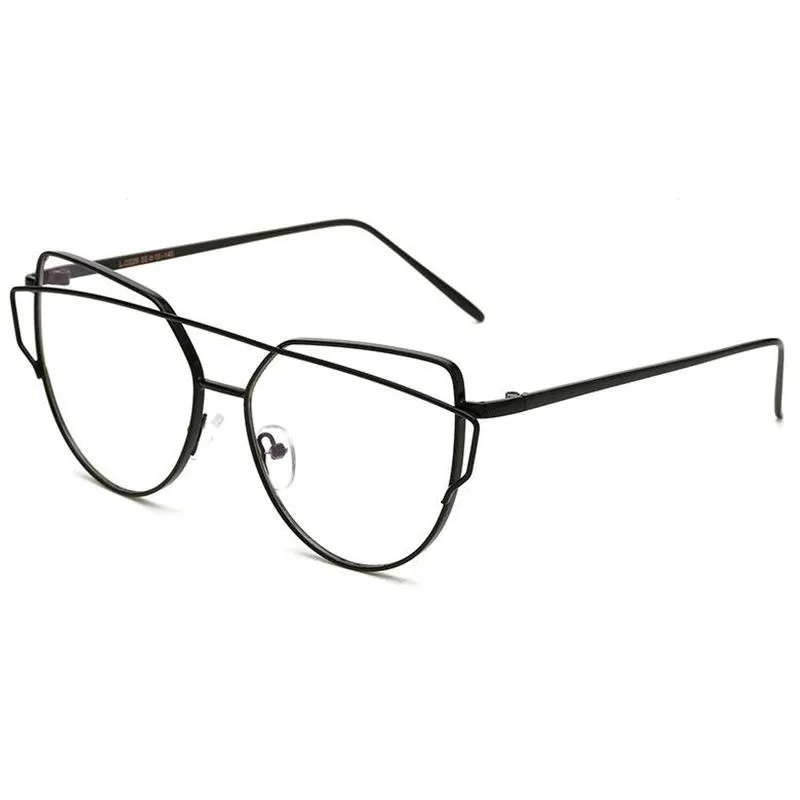 Lunettes de soleil tendance presbytes, lunettes de lecture pour femmes, filtre de lumière bleue, écran d'ordinateur, pont unique en métal, œil de chat 289q