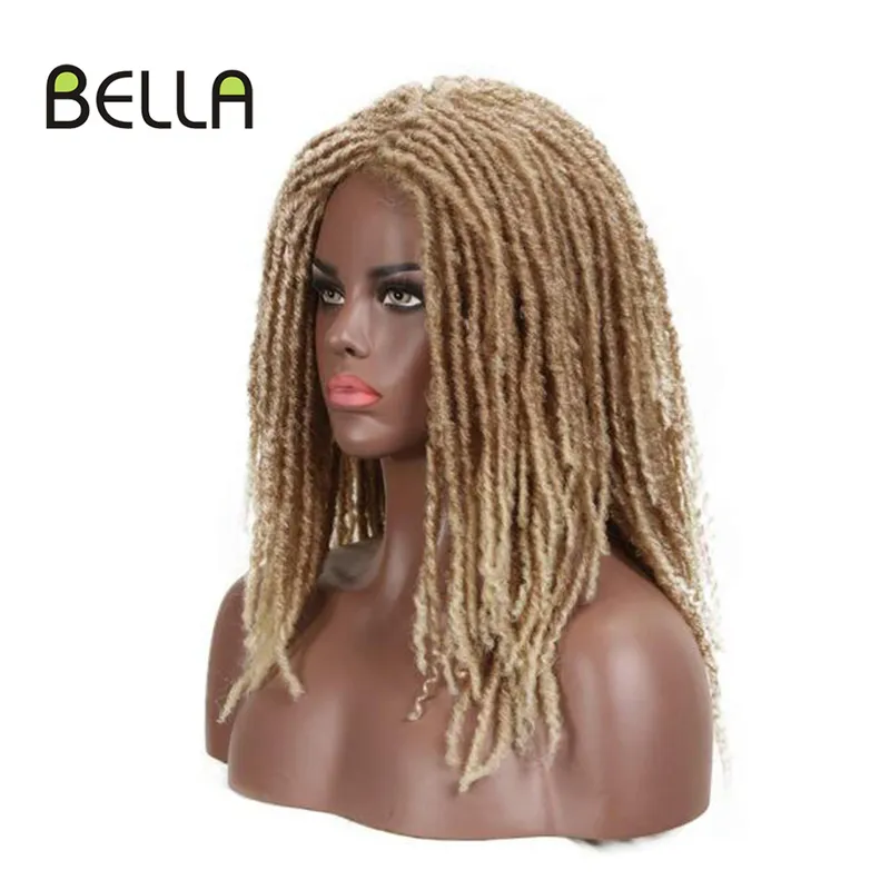 Bella synthetische pruik voor zwarte vrouwen 22quot gehaakte vlechten jumbo dread faux locs lang afro dreadlock haar vlechten 2204095988564