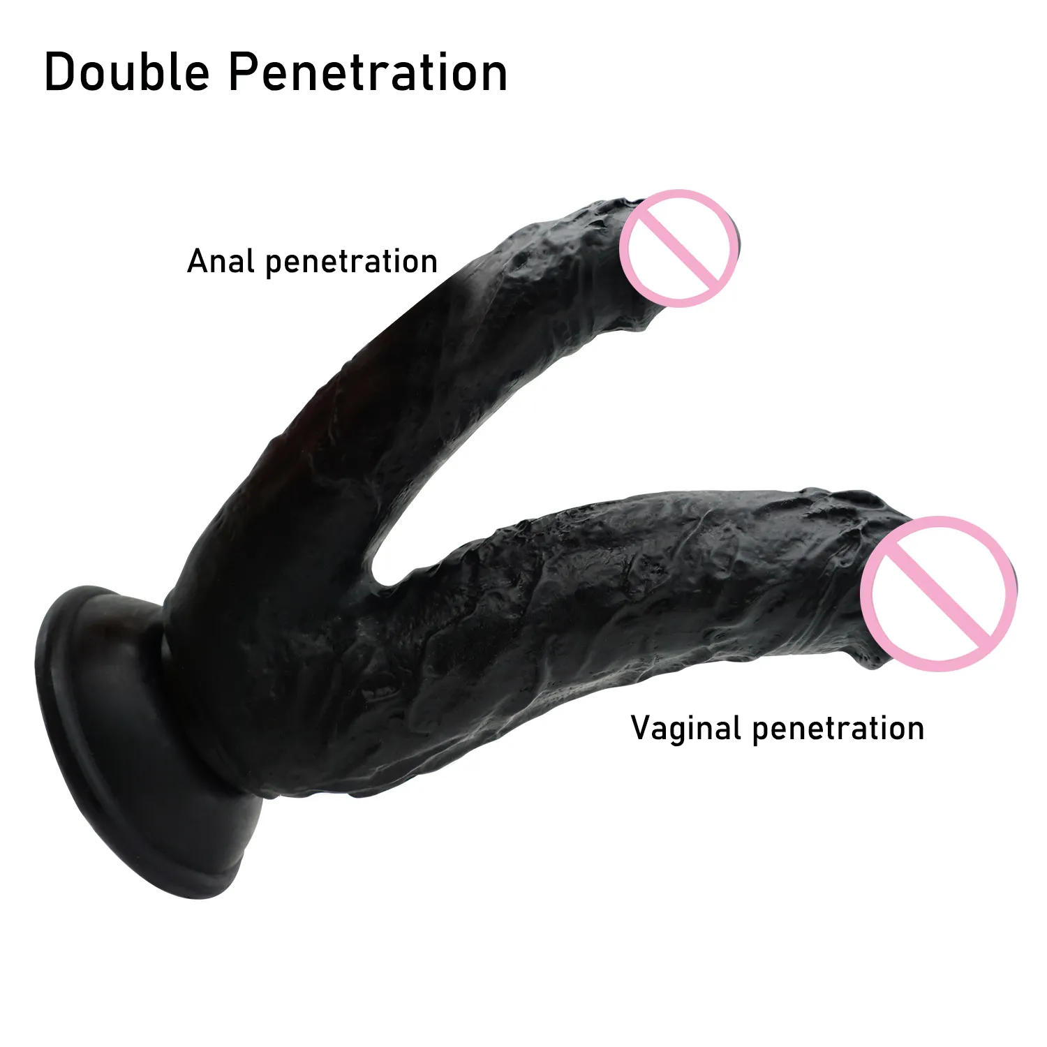 Big Double Dildos Penetração Vagina e Anus Soft Skin Feel Phallus Penis Toys Sexy para mulheres Masturbação