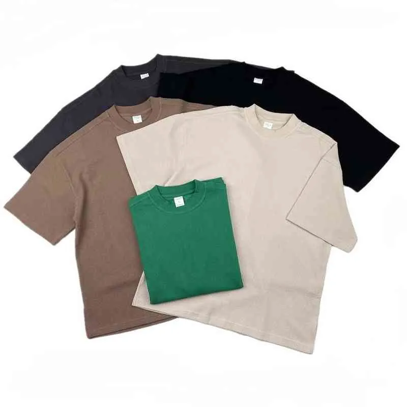 2022 Camiseta de algodão Raglan Waffle Hip Hop Relaxed Fit Tee Summer Streetwear Five Colors Y220426