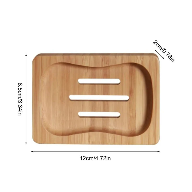 手作りの木製天然竹石鹸皿トレイホルダー収納ソープラックプレートボックスコンテナバスルーム石鹸皿収納ボックス