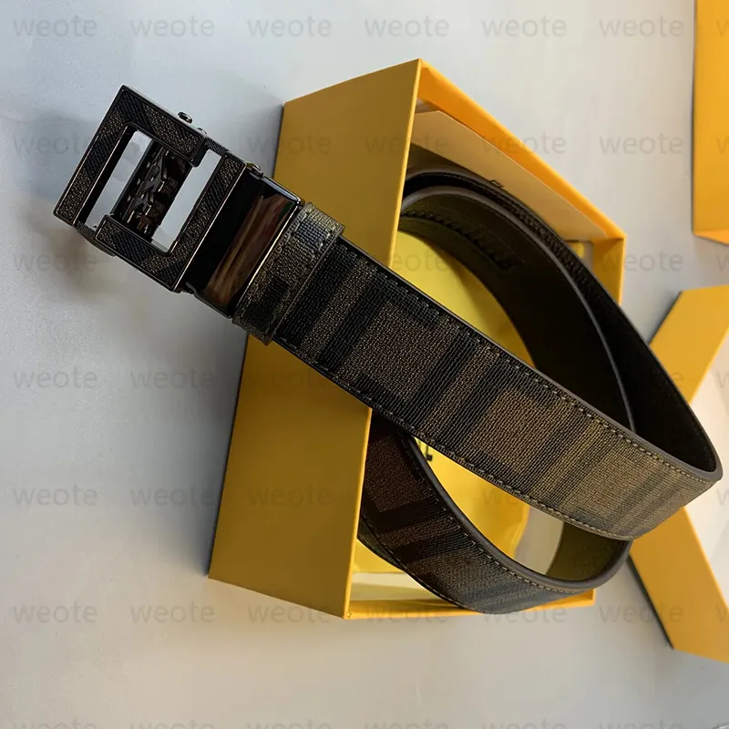 Genuine Leather Belt Designer For Men Automatic Buckle Belts Mens Letters Waistband Cintura Ceintures F Belt For Women Width 3 8cm246h