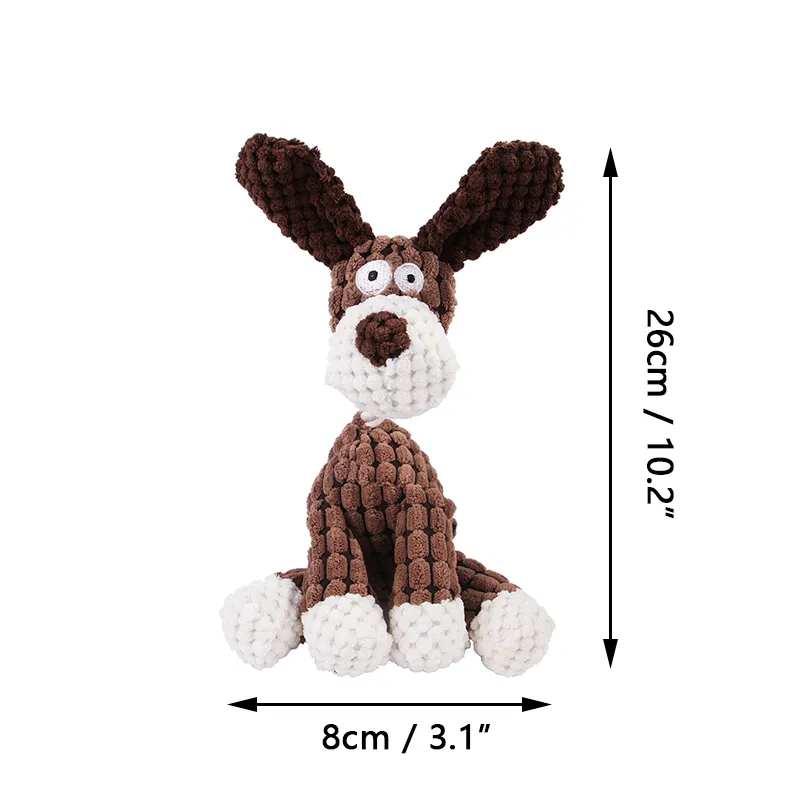 Chien chiot jouets fournitures pour animaux de compagnie animaux à mâcher jouet forme animale grincement nettoyage pour petit moyen chien accessoires formation peluche son 220801