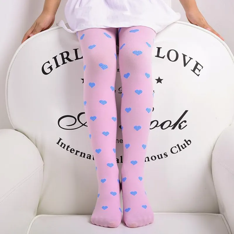 /lote garotas de garotas de pé com calças de coração meias de balé de balé Cores de veludo 3-8y 220611
