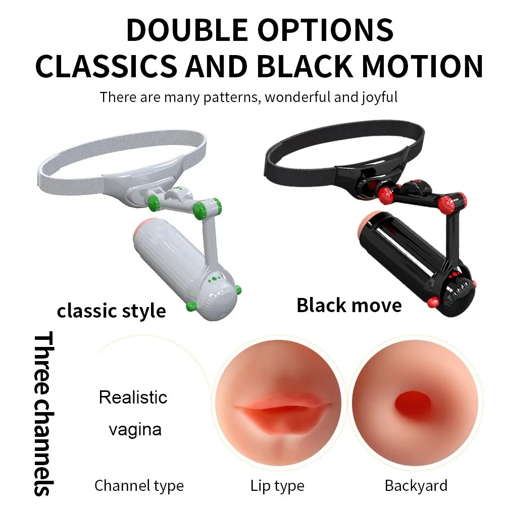 Masturbateur masculin portable télescopique automatique bras articulé réglable Oral Anal sexy Machine jouets pour hommes masturbation