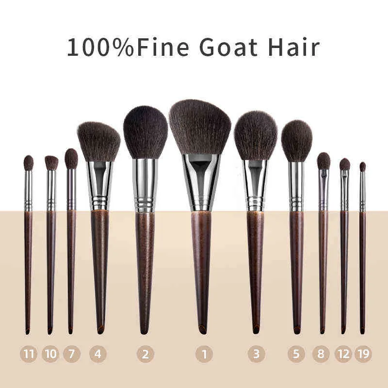 NXY MAKEUP BROSSS PRO BROSTES SET LE FOURNAL DE FEUILLE FOURNAL POUDRE Eyeliner Eyellash LIP Make Up Brush Cosmetic Beauty Tool Kit d'outils