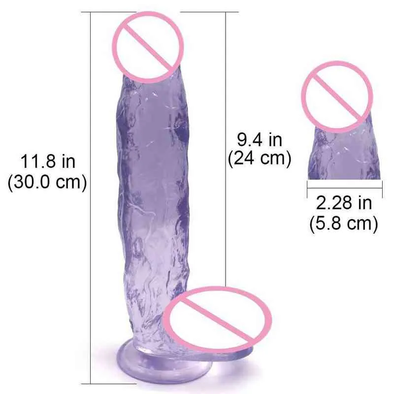 Nxy dildo's 12 inch oversized penis grote Mac vrouwen masturbatie zuigkristal lesbische 0316