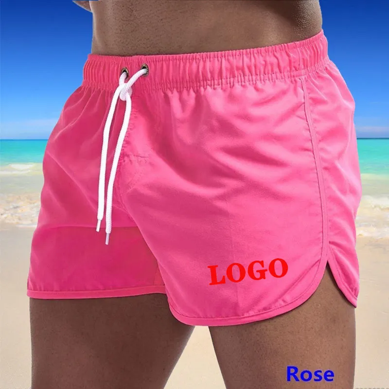 Herranpassade strandshorts DIY Print Summer Swimming Board Kortstammar för män Swimsuit Wear Surf Boxer Pants Man S3XL 220613