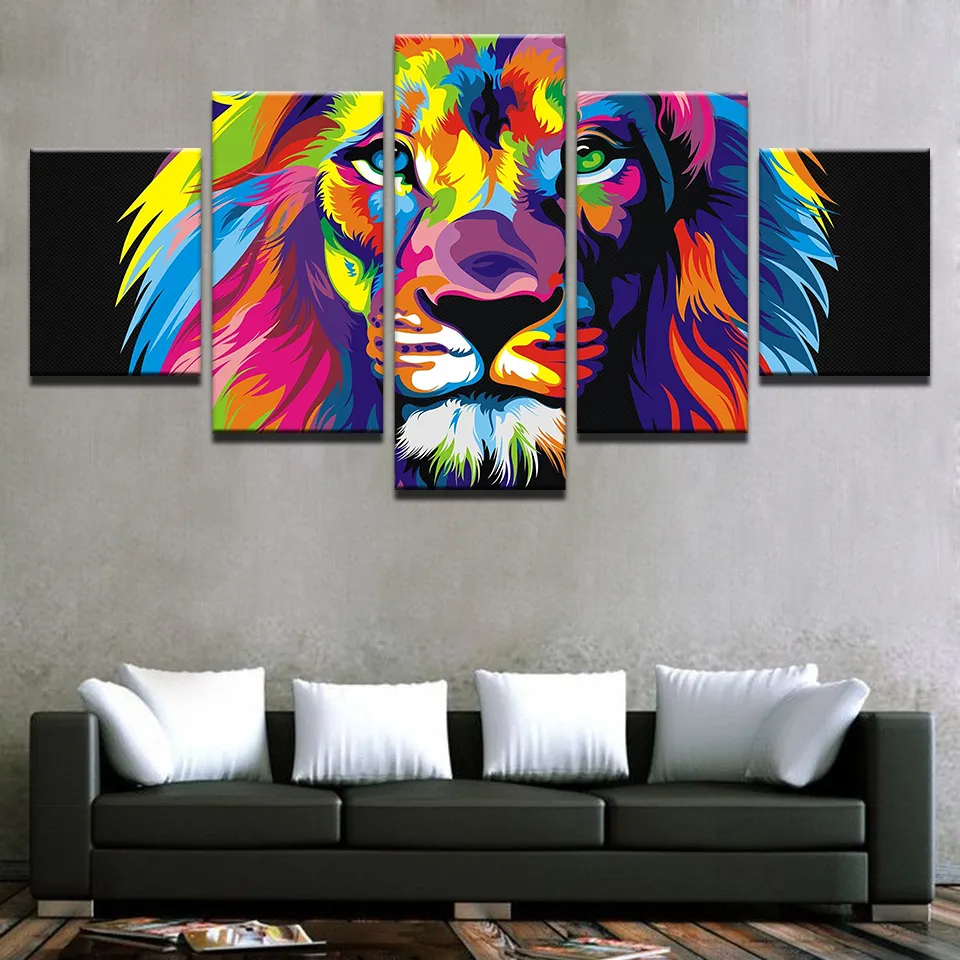 Modular-Pictures-Living-Room-Decor-Wall-Art-HD-Prints-Abstract-Poster-5-Pieces-Colorful-Animal- (1)