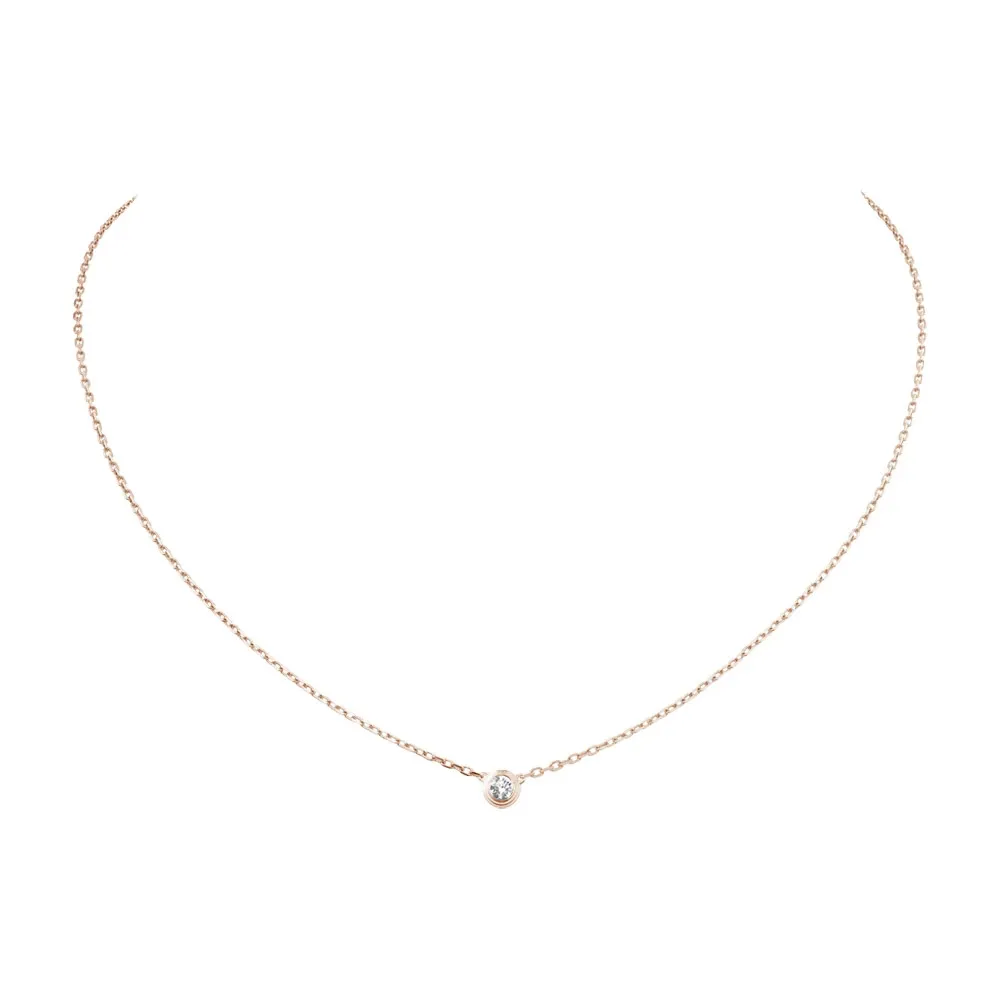 Дизайнерские ювелирные изделия Diamants Legers Ожерелья с подвесками Diamond D'amour Love Ожерелье для женщин и девочек Collier Bijoux Femme Brand J186c
