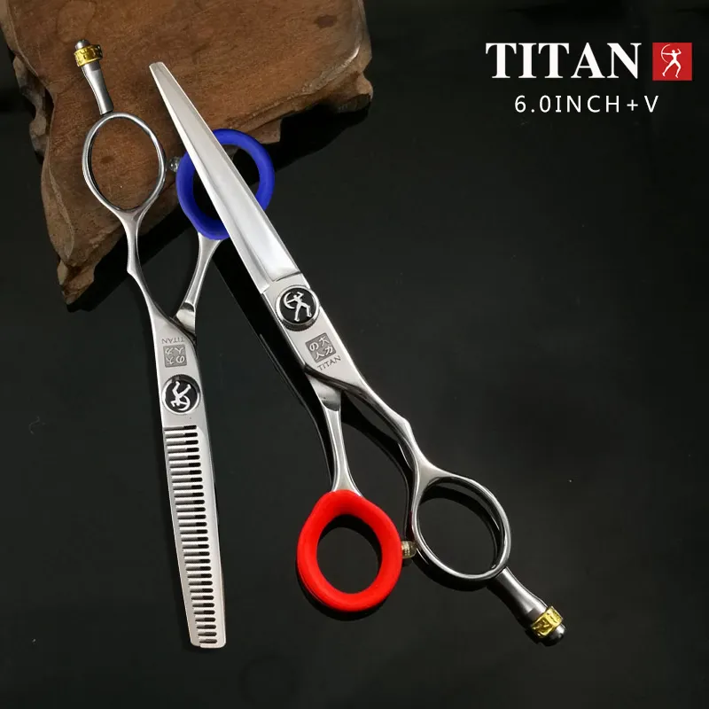 Titan Hairdress Scissor Профессиональные парикмахерские ножницы набор парикмахерских салонов для резки резки 5,5 дюйма 6.0inch 220317