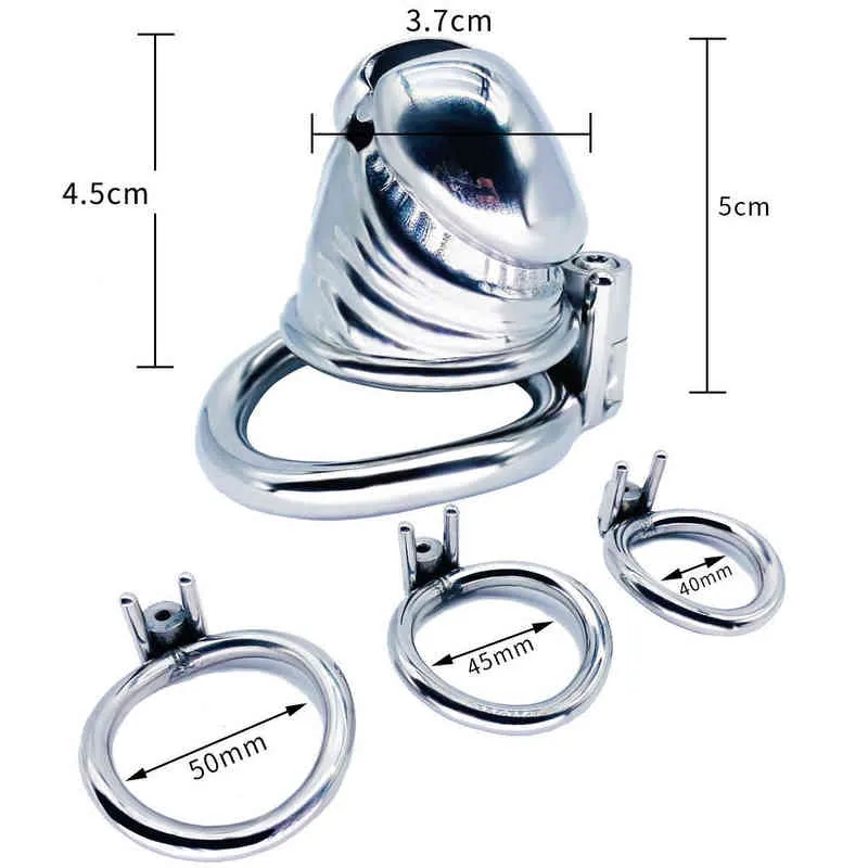 NXY Chastity Device Frrk 106 New Circular Arc Ring Screw Portable Male Penis Lock Prodotti adulti divertenti 0416