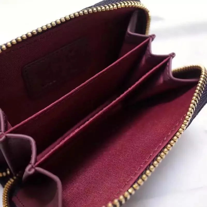 Porte-cartes de crédit en cuir, marque de luxe, rétro, à la mode, Clip d'affaires, porte-monnaie 2845