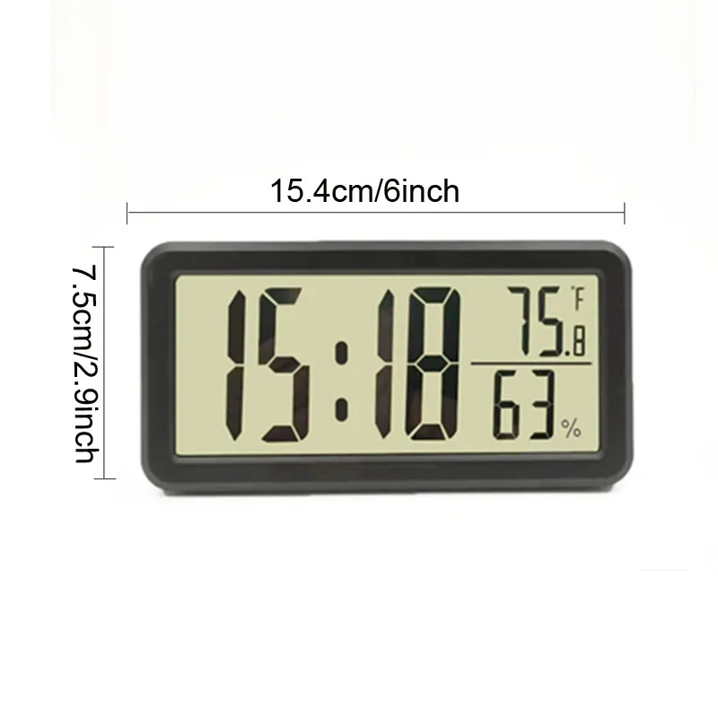 Numéro électronique horloge de bureau horloges de rappel d'étudiant réveils LED avec température calendrier perpétuel décoration de chambre BH6531 TYJ
