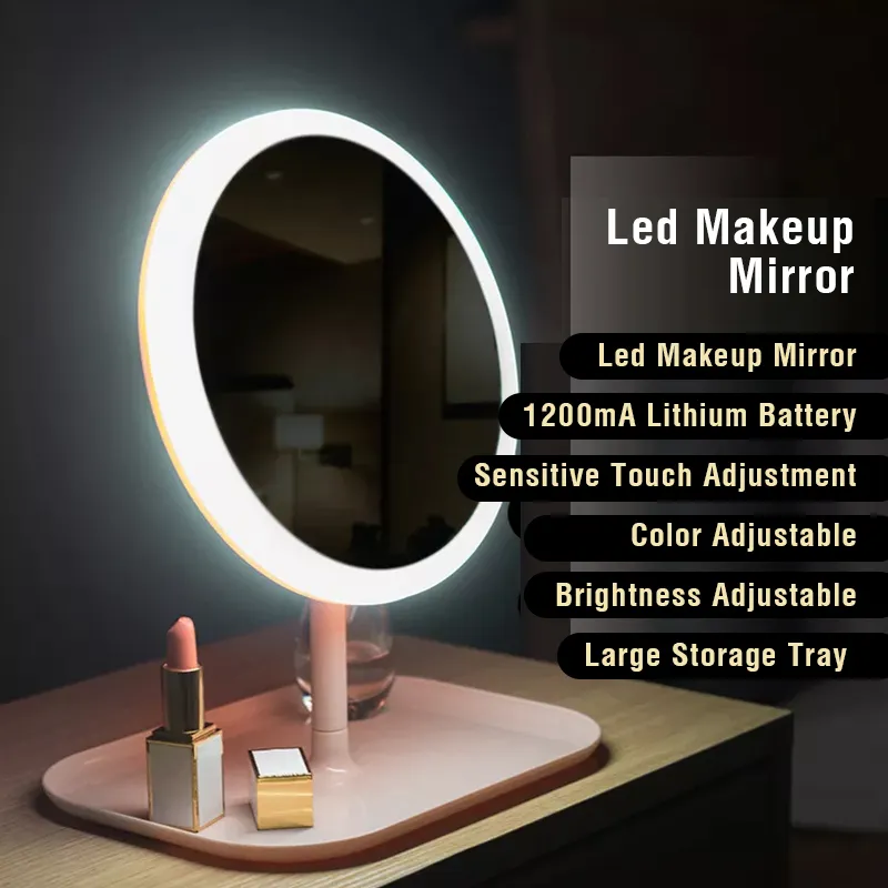 LED Vanity Mirror Smart Makeup z lekkim s do sypialni szlafroki 220509