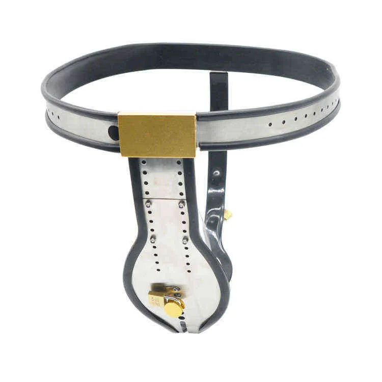 NXY Chastity Device Prisoner Bird Men's Belt T shaped Pants Steel Hoop Lock Stainless A182 0416
