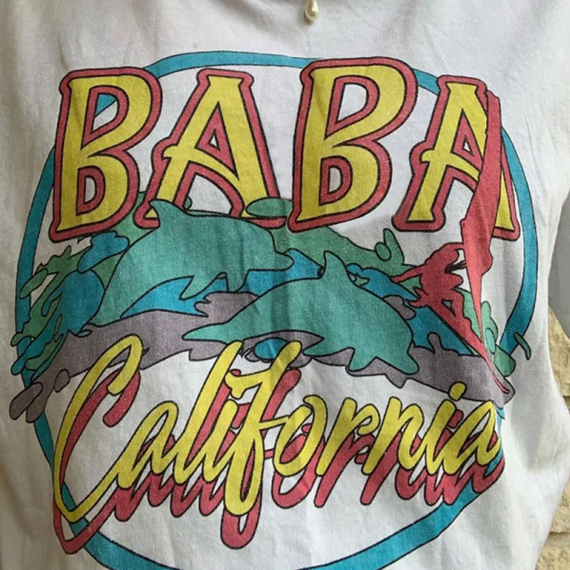 Esthétique Californie T-shirt Pour Femmes Harajuku Vintage Boho Style 90s Dauphin Kawaii Mignon Graphique Drôle T-shirt À Manches Courtes Tops 220511