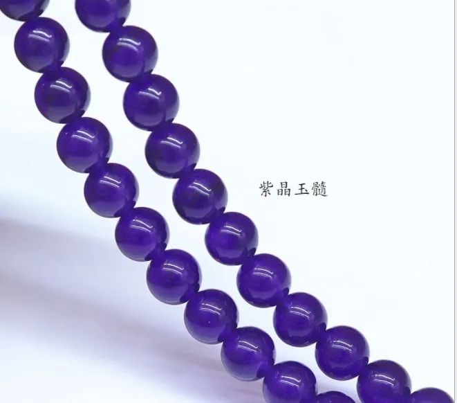 10mm 약 38BEADS/PCS Crystal Chalcedony Red Blue Green White Spacer Beads 보석 제조 DIY SY35 BEADS JEWELRENY