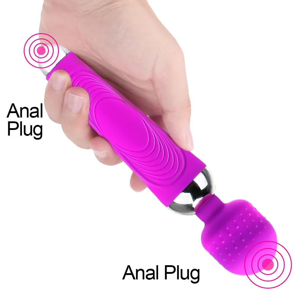 IKOKY Potente bacchetta magica vibratore AV stimolatore del clitoridedildo vibrante masturbatore femminile massaggiatore del punto G giocattoli sexy la donna