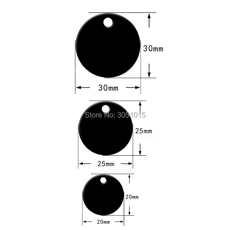 Toptan Yuvarlak Etiketler Köpek Pet Kimliği Etiketleri Alüminyum Anodizasyon Namep -Plakası Oyulmuş Köpek Numarası Kimlik Etiket Kartı Charm Kişiselleştirilmiş 220510