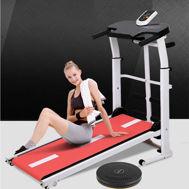 Macchina da corsa meccanica multifunzionale tapis roulant con corrimano, macchina camminare, attrezzature il fitness al coperto