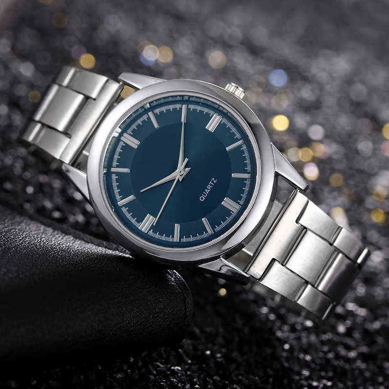 Luxury Men Business Quartz es Stainless Steel Round Dial Casual Man es 2022 Modern Classic Horloges Y220707