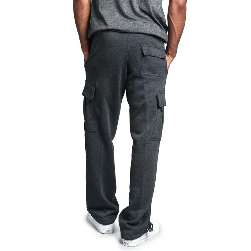 Pantalon de survêtement Soft Sweat Pantalons de sport pour hommes Jogging Fashion Pantalon en cours d'exécution Loable Cargo plus Taille 220330