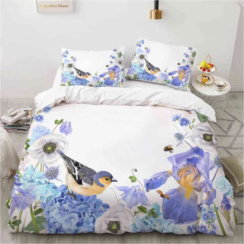 Luxury 3d Bedding Set Europe Queen King Double Duvet Cover Linen Comfortable Blanket/quilt Set Nordic Colour