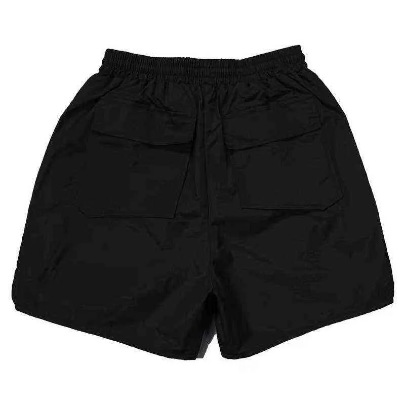 Rhudes 23ss High Quality  Reflective Shorts Men Women Summer Style Inside Mesh Breathable Beach Casual