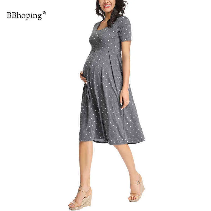 Schwangerschaftskleidung Umstandskleid Mama Floral Kurzarm Lässige Umstandskleider Passform Bequem Weich Schwangere Babyparty G220309