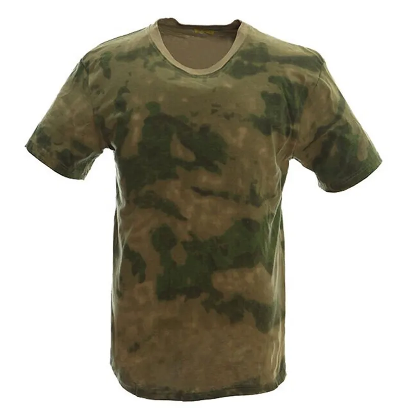 MEGE Military Camouflage Breathable Combat T Shirt Men Summer Cotton T shirt Army Camo Camp Tees 220620