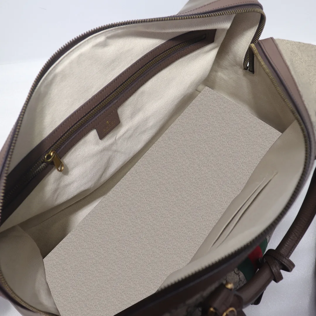 Ophidia Retro plunjezakken met slot reisbagage tas met portemonnee mode bakken klassieke handtassen dames Boston Bags canvas leer 324F
