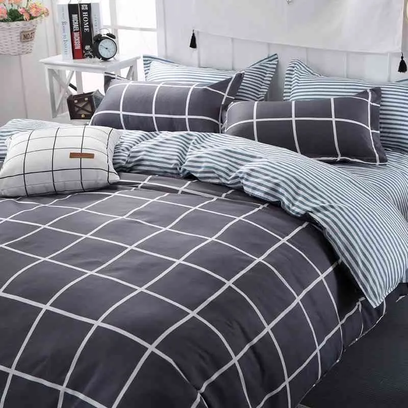 Удобная постельное белье для клетчатых стеганых одеяла 3/Домохозяйственные продукты дышащие кровати.