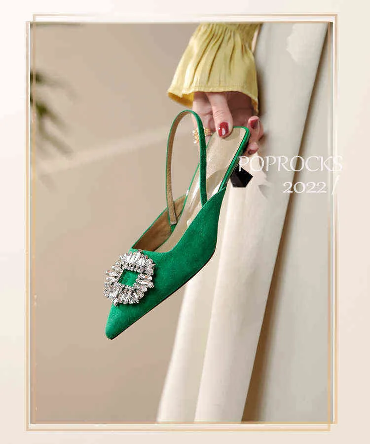 Модная бренда кристальная пряжка дизайнерская обувь женщин с низким уровнем каблуки сандалии.