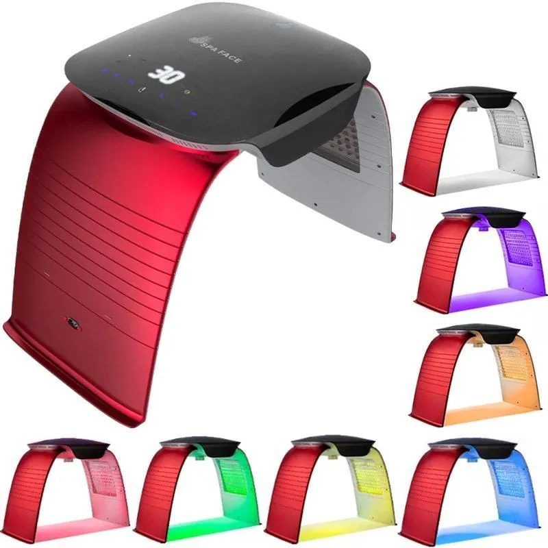 7色LED光線療法PDT LEDフェイシャルマシンライトスパビューティーDacemaskデバイス