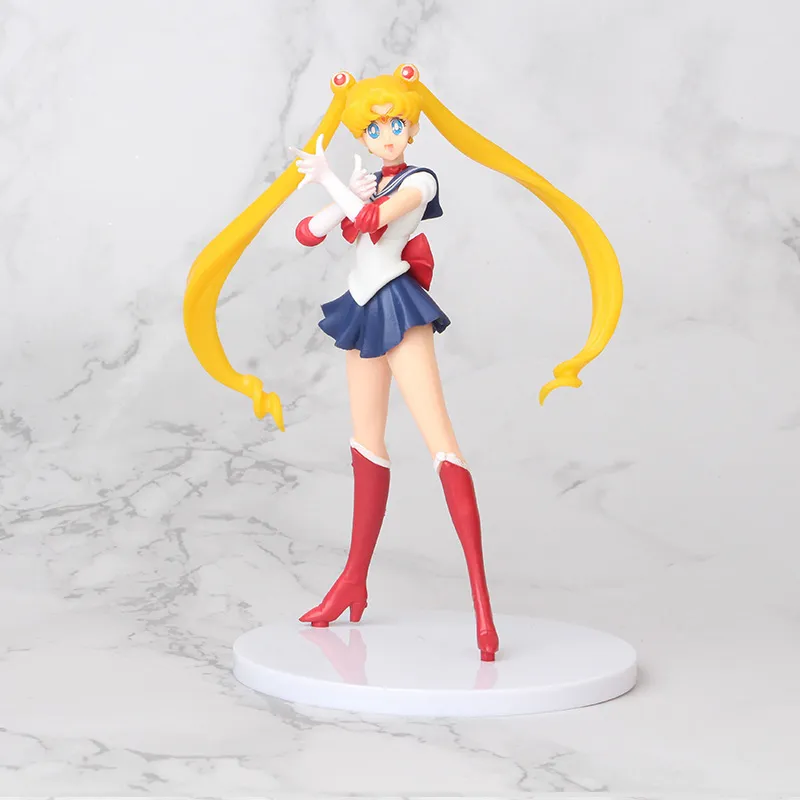 セーラーガールアクションフィギュアモデルおもちゃツキノウサギタキシードマスクアニメコレクション装​​飾装飾漫画人形ギフト2207025999733