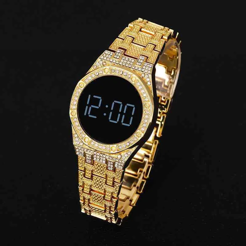 Luxe led Men Magnetic armband Watch Rose Gold Digital Drs horloge voor dames kwarts polswatch ladi klokrelogio feminino