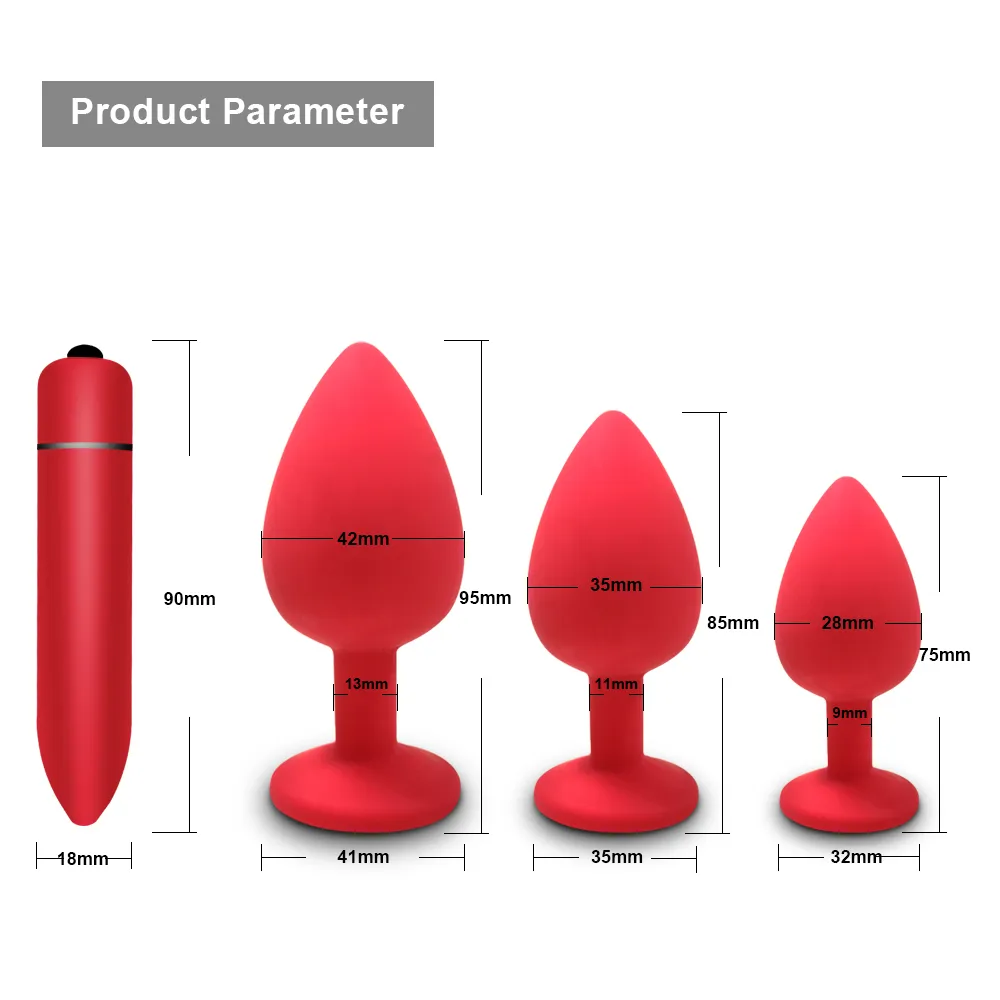 Morbido silicone anale butt plug massaggiatore prostatico adulto mini vibratore proiettile erotico lesbiche giocattoli sexy gay donne uomini