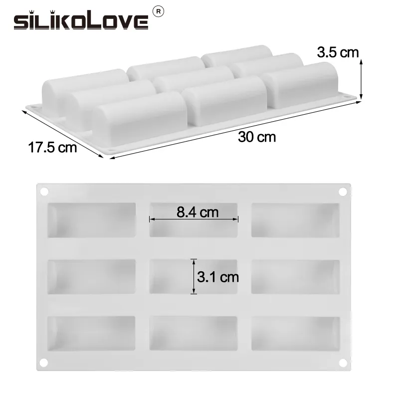 Silikolove siliconenvorm 3D stokvorm voor chocoladetruffel mousse cake dessert DIY bakvormen 220601