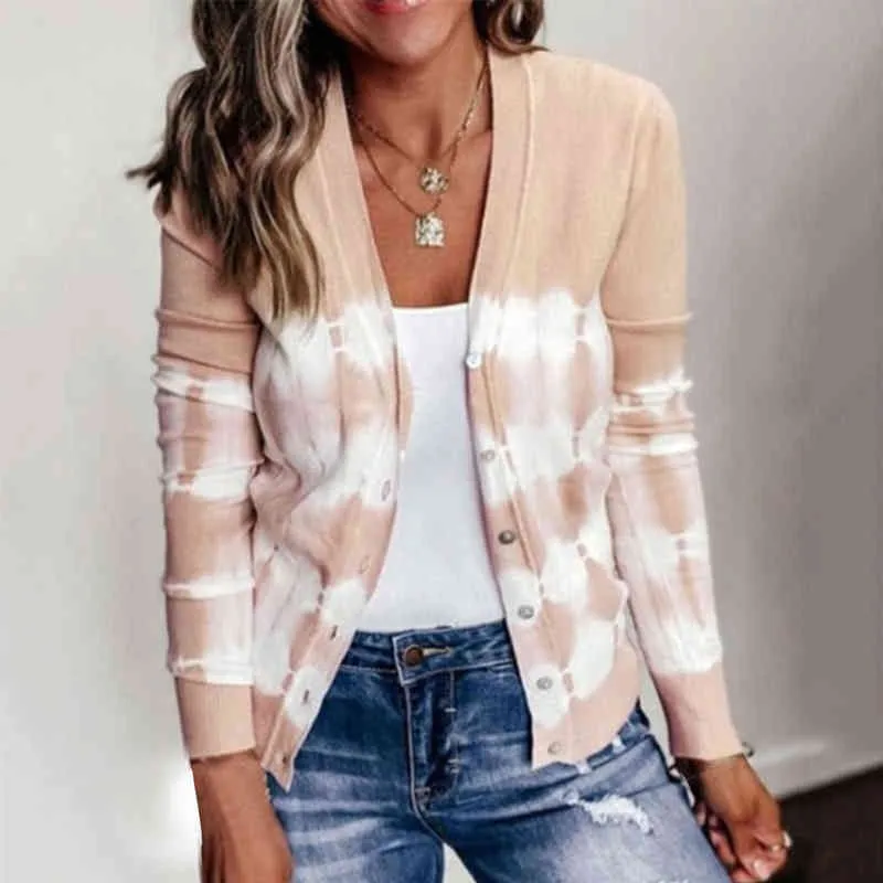 Women's Comfy Jacket Stripe Knitting Vest Long Sleeve Buttons Cropped Sweater Top Daily Casual Fashion Vest L220725