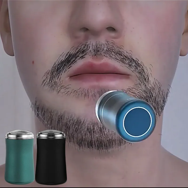 Máquina de barbear de barbear elétrica lavável de tamanho elétrico lavável para homens para homens use dupla use mini barba barba 2206225582064