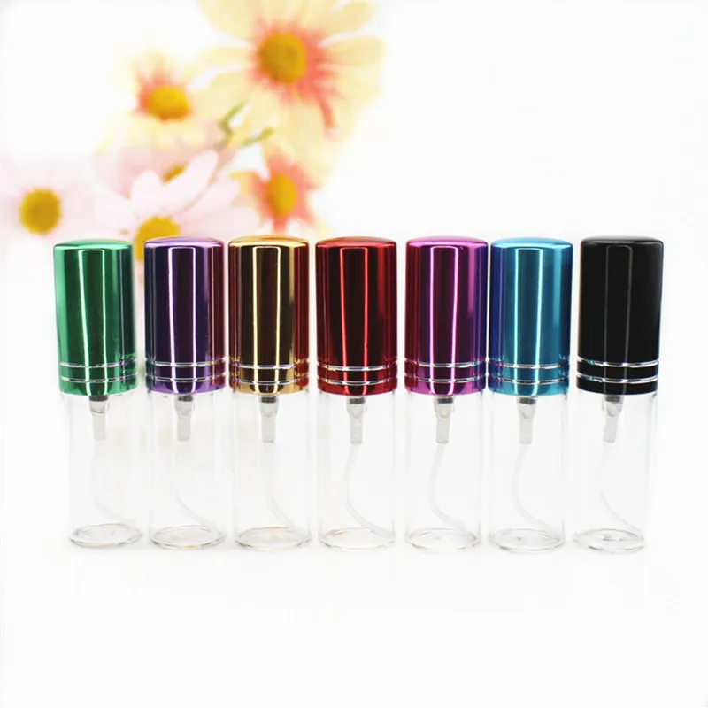 High Quality Empty 5ml/10ml Glass Pefume Bottle 10cc Thin Glass Sample Test Vial Clear Refillable Spray Bottle 220726