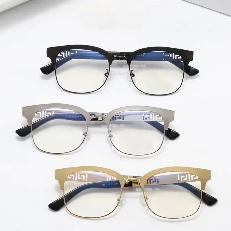 moda damska męskie okulary przeciwsłoneczne okrągłe kota oka rama kwadratowy wszechstronny dekoracyjne okulary pary okulary przeciwsłoneczne czytanie PR270H